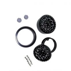 Cross-RC - CNC Aluminum Wheels, Black (pr.) SP4, FR4