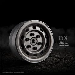 Gmade - 1.9 SR02 Beadlock Wheels (Uncoated Steel) (2)