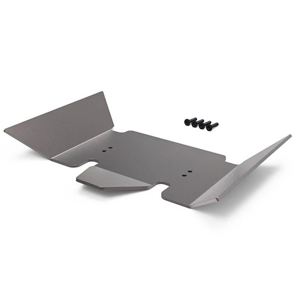 Gmade - GR01 Aluminum Skid Plate (Titanium Gray): GOM 3 Gmade - GR01 Aluminum Skid Plate (Titanium Gray): GOM