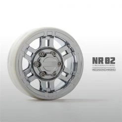 Gmade - NR02 1.9" Beadlock Wheels, Chrome (2)