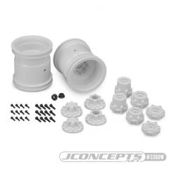 Jconcepts - Midwest 2.2" MT 12mm Hex Wheel W/ Adaptors - (white)