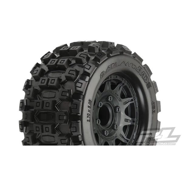 Pro-Line Racing - Pro-Line Badlands MX28 2.8" MTD Raid Black 6x30 F/R 3 Pro-Line Racing - Pro-Line Badlands MX28 2.8" MTD Raid Black 6x30 F/R