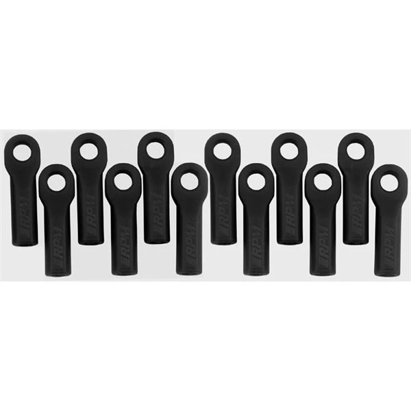 RPM - Long Traxxas Turnbuckle Rod End Set (Black) (12) 3 RPM - Long Traxxas Turnbuckle Rod End Set (Black) (12)