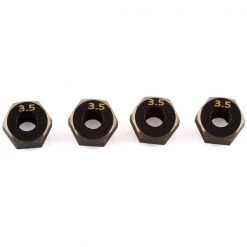 Samix - SCX24 Brass Hex Adapter (4) (3.5mm)
