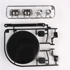 Tamiya - H And J Parts Trees, Spare Tire And Light Buckets For Jeep Wrangler YJ Body