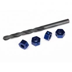 Traxxas - 12mm Aluminum Hex Wheel Adapter (Blue) (4)