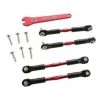Traxxas - Aluminum Turnbuckle Camber Link Set (Red) (4) -Outlet Pieces Store Traxxas Aluminum Turnbuckle Camber Link Set Red 590