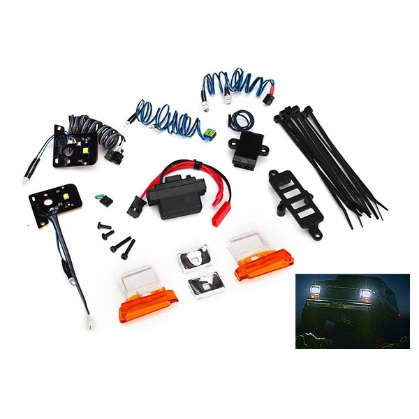 Traxxas - Bronco LED Light Set, Complete With Power Supply (contains Headlights, Tail Lights, Side Marker Lights, Distribution Block, And Power Supply) (fits TRA8010 Body) 3 Traxxas - Bronco LED Light Set, Complete With Power Supply (contains Headlights, Tail Lights, Side Marker Lights, Distribution Block, And Power Supply) (fits TRA8010 Body)