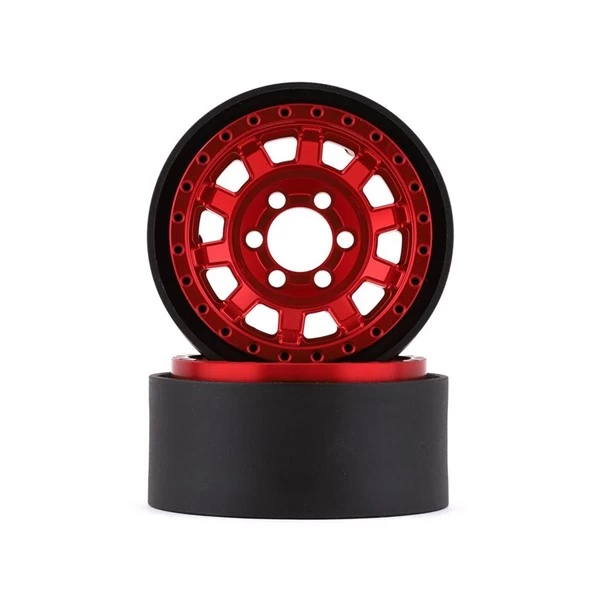 Vanquish - Products KMC 1.9 KM236 Tank 1.9 Beadlock Crawler Wheels (Red) (2) 3 Vanquish - Products KMC 1.9 KM236 Tank 1.9 Beadlock Crawler Wheels (Red) (2)
