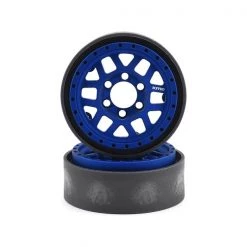 Vanquish - Products KMC 1.9 XD229 Machete V2 Beadlock Crawler Wheels (Blue) (2)