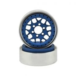 Vanquish - Products KMC XD127 Bully 1.9 Beadlock Crawler Wheels (Blue) (2)